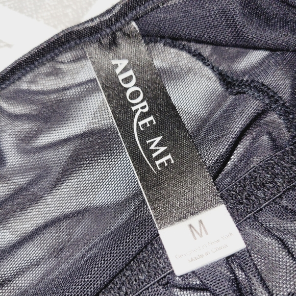 * ADORE ME medium Nighty stretch lace floral sexy sheer fabric adjustable strap - Picture 7 of 8